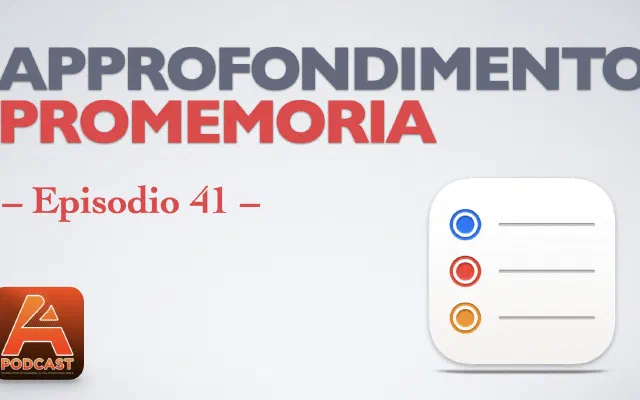 41. Approfondimento su Promemoria