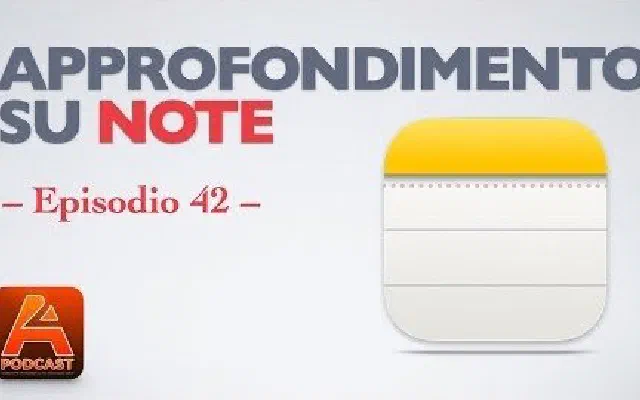 42. Note di Apple: approfondimento