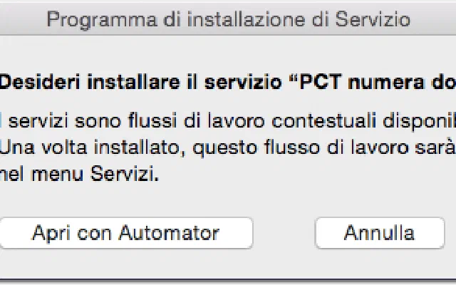 PCT: numerazione automatica degli allegati della busta telematica con Automator
