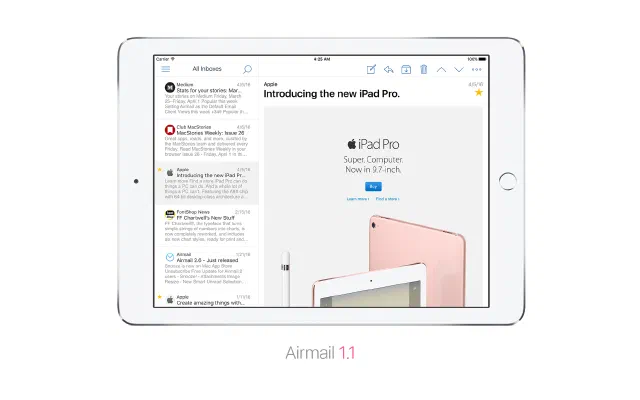 Airmail 1.1 per iOS: un client di posta elettronica desktop su iPad e iPhone