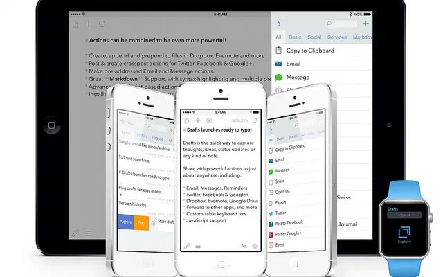 Novità: Drafts in sconto e Screencast di David Sparks