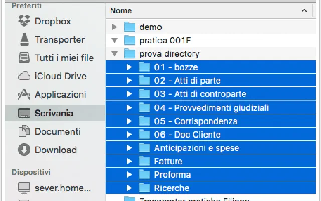 Come automatizzare la creazione di una nuova pratica con Automator