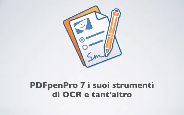 PDFpenPro 7 i suoi strumenti di OCR e tant'altro ...