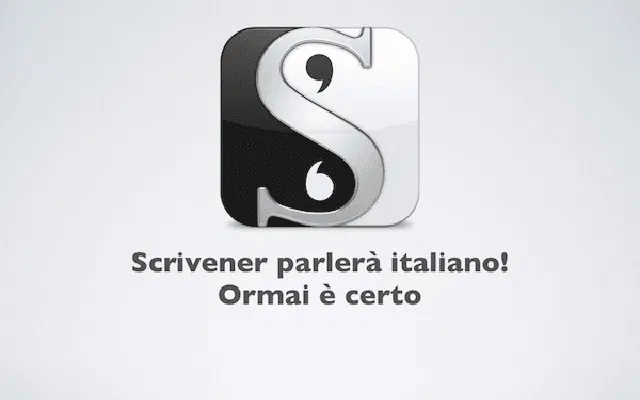Scrivener parlerà italiano! Ormai è certo