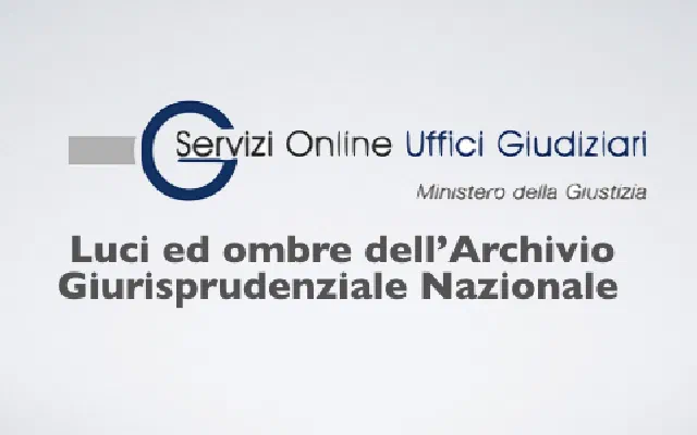Luci ed ombre dell’Archivio Giurisprudenziale Nazionale