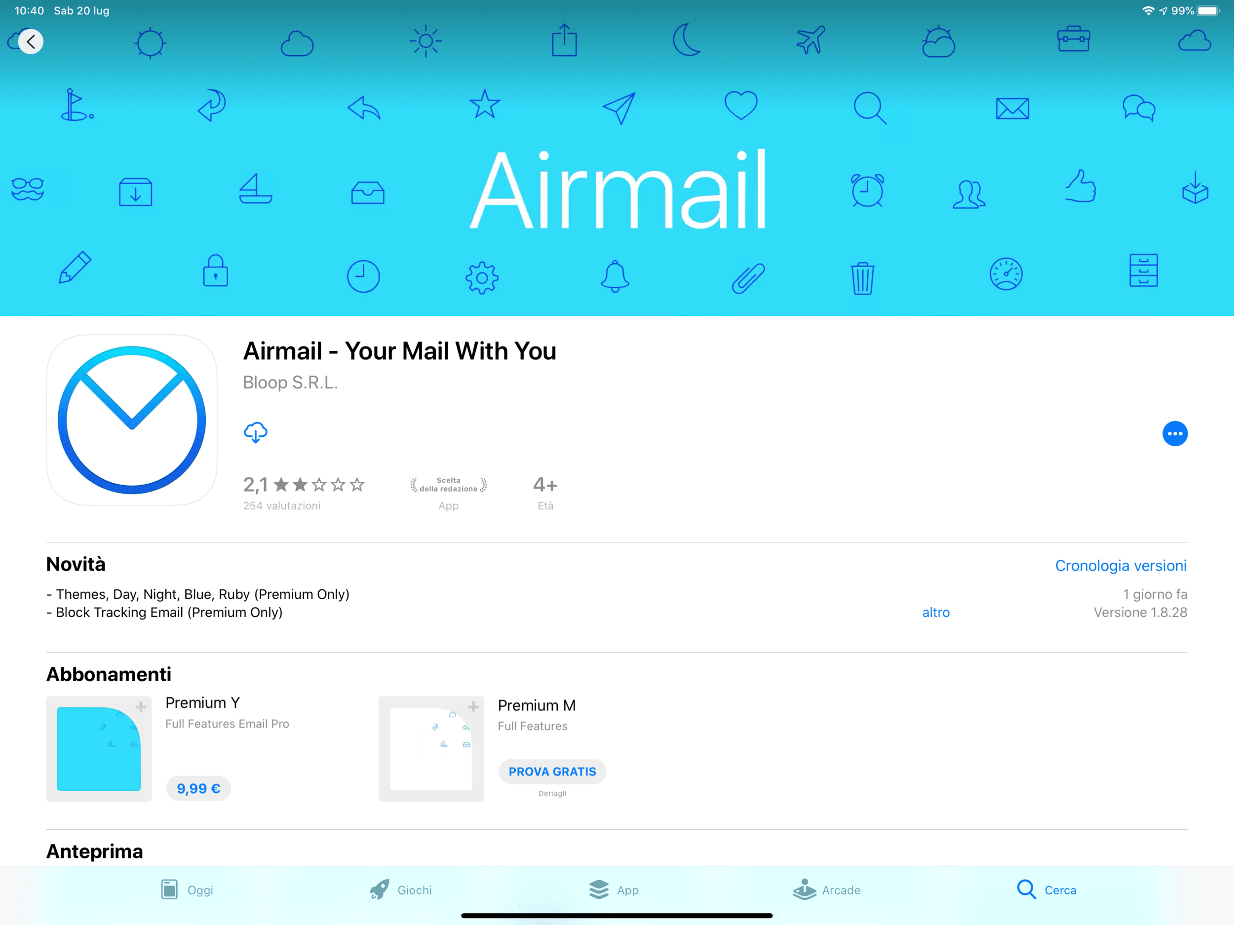 Airmail sull’AppStore