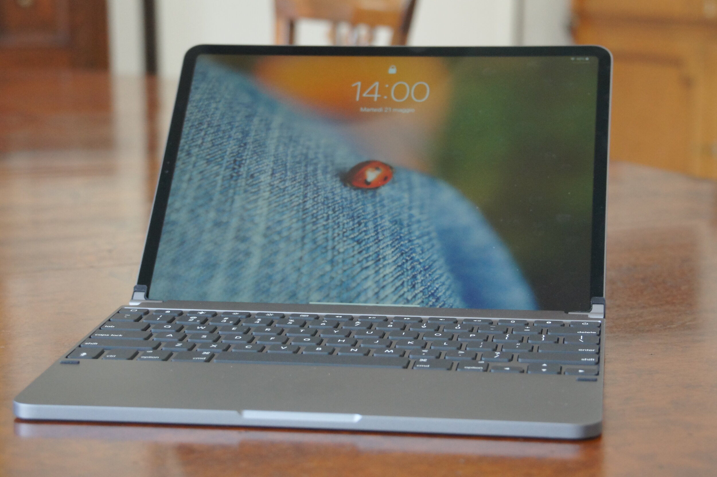 L’iPad collegata alla Brydge Keyboard