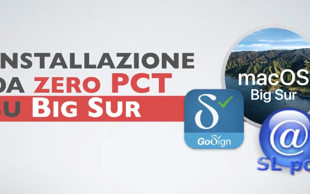 Installazione da zero su Big Sur del PCT