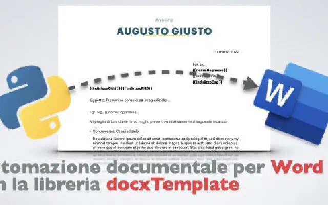 Automazione documentale per Word con la libreria docxTemplate
