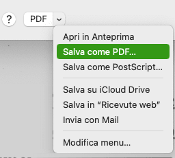 Esempio di stampa di PDF come PDF
