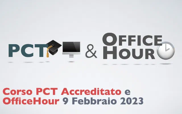 Corso PCT accreditato ed Office Hour