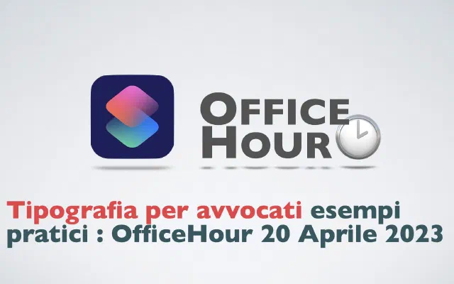 Tipografia per avvocati: esempi pratici