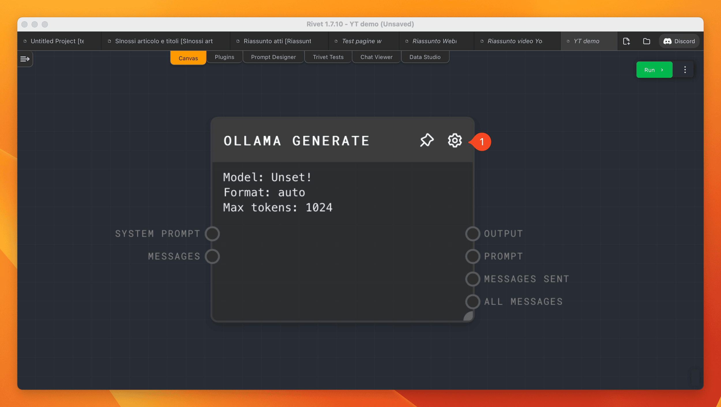 Nodo Ollama Generate