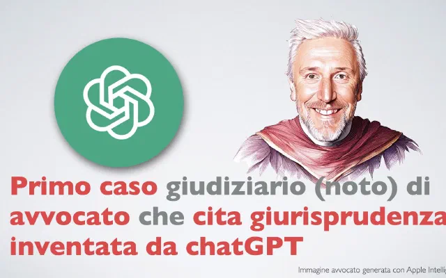 Primo caso giudiziario italiano (noto) di avvocato che cita giurisprudenza inventata da chatGPT
