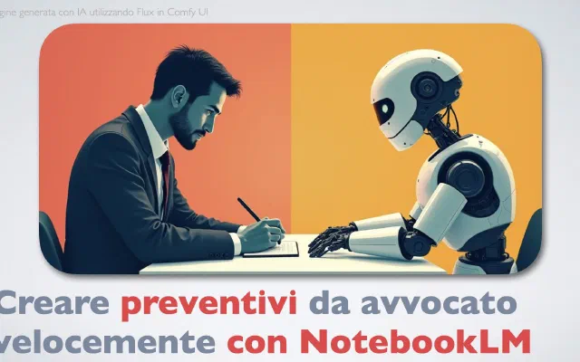 Creare preventivi da avvocato velocemente con NotebookLM