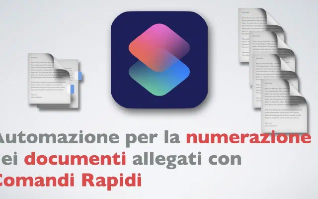 PCT: Numerazione automatica dei documenti allegati con Comandi Rapidi
