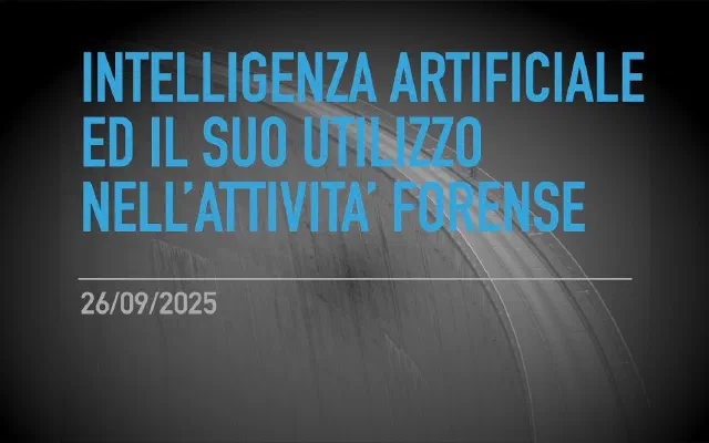 Registrazione mio intervento: Intelligenza artificiale ed il suo utilizzo nell’attività forense – esempi pratici