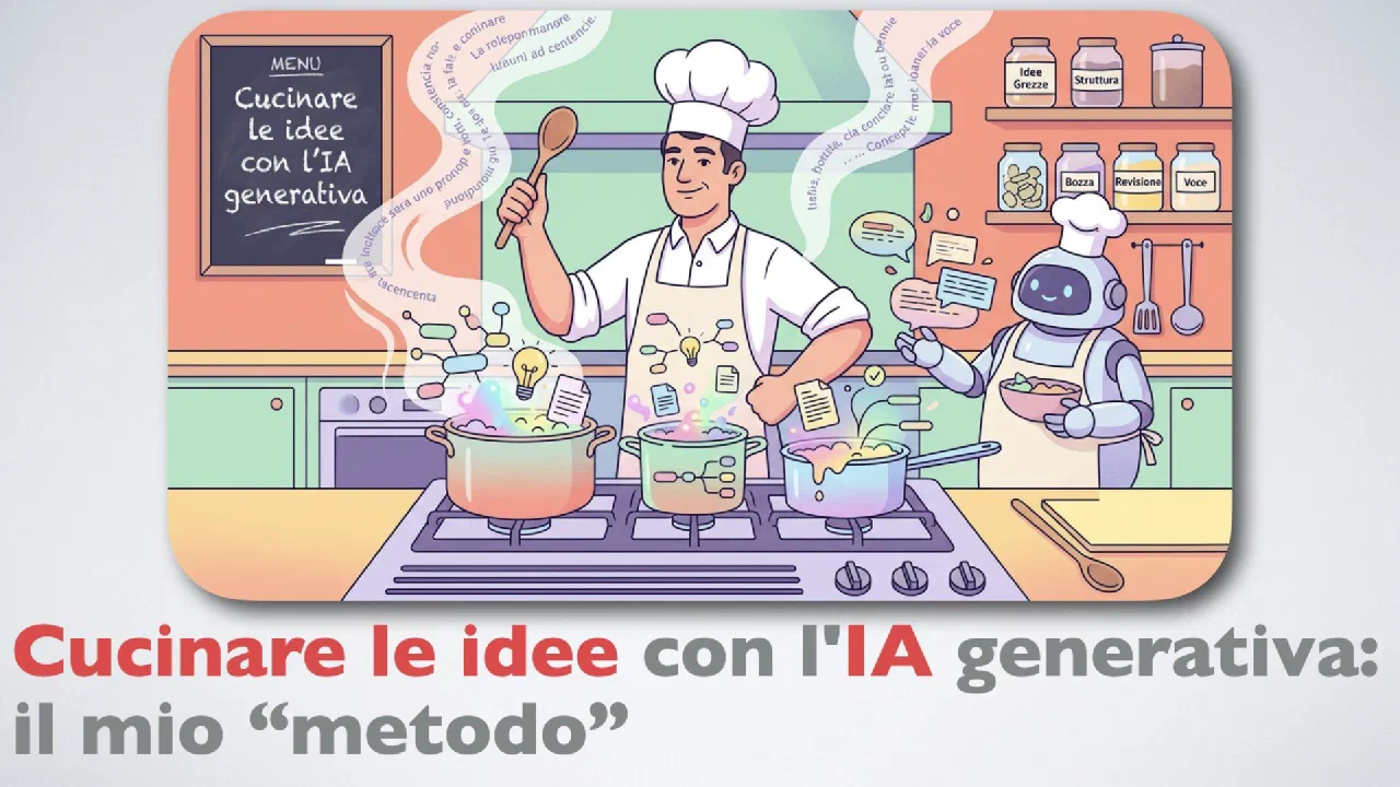 Cucinare le idee con l'IA generativa: il mio “metodo”