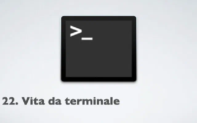 22. Vita da terminale