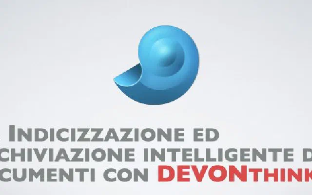 30. Indicizzazione ed archiviazione intelligente dei documenti con DEVONthink